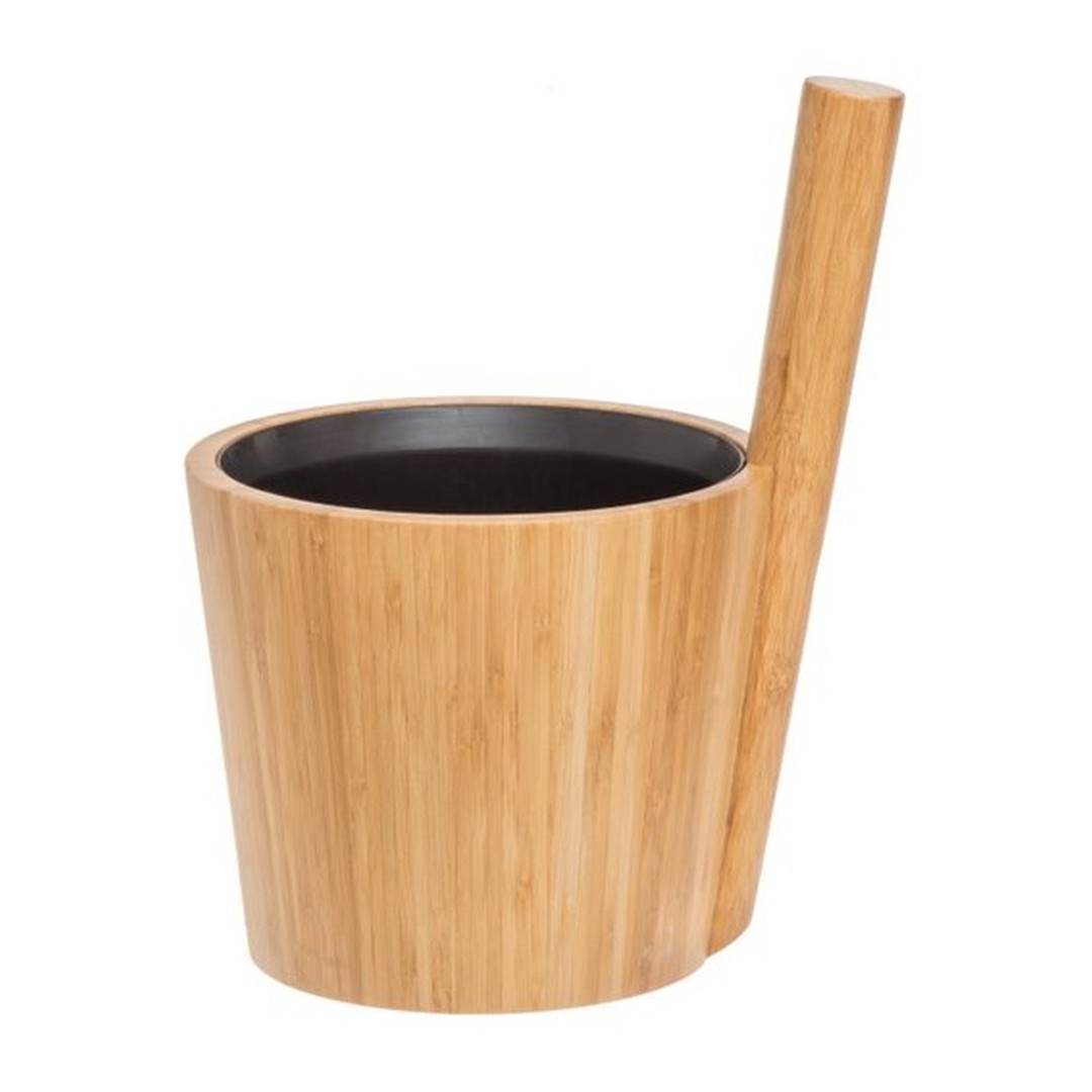 RENTO Saunový kbelík bambus s černou výplní, 5l