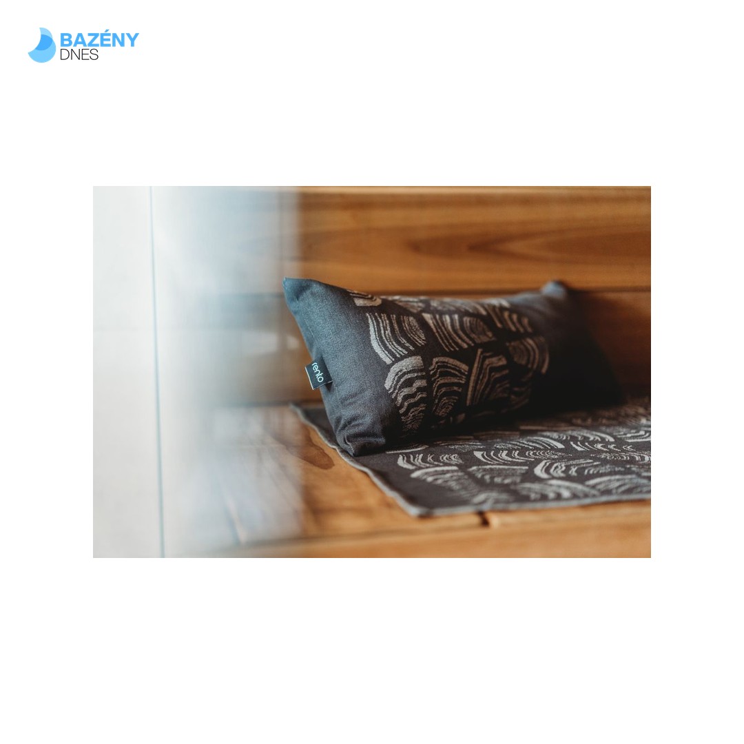 RENTO Saunový polštář PINO 50x22cm - černý 2