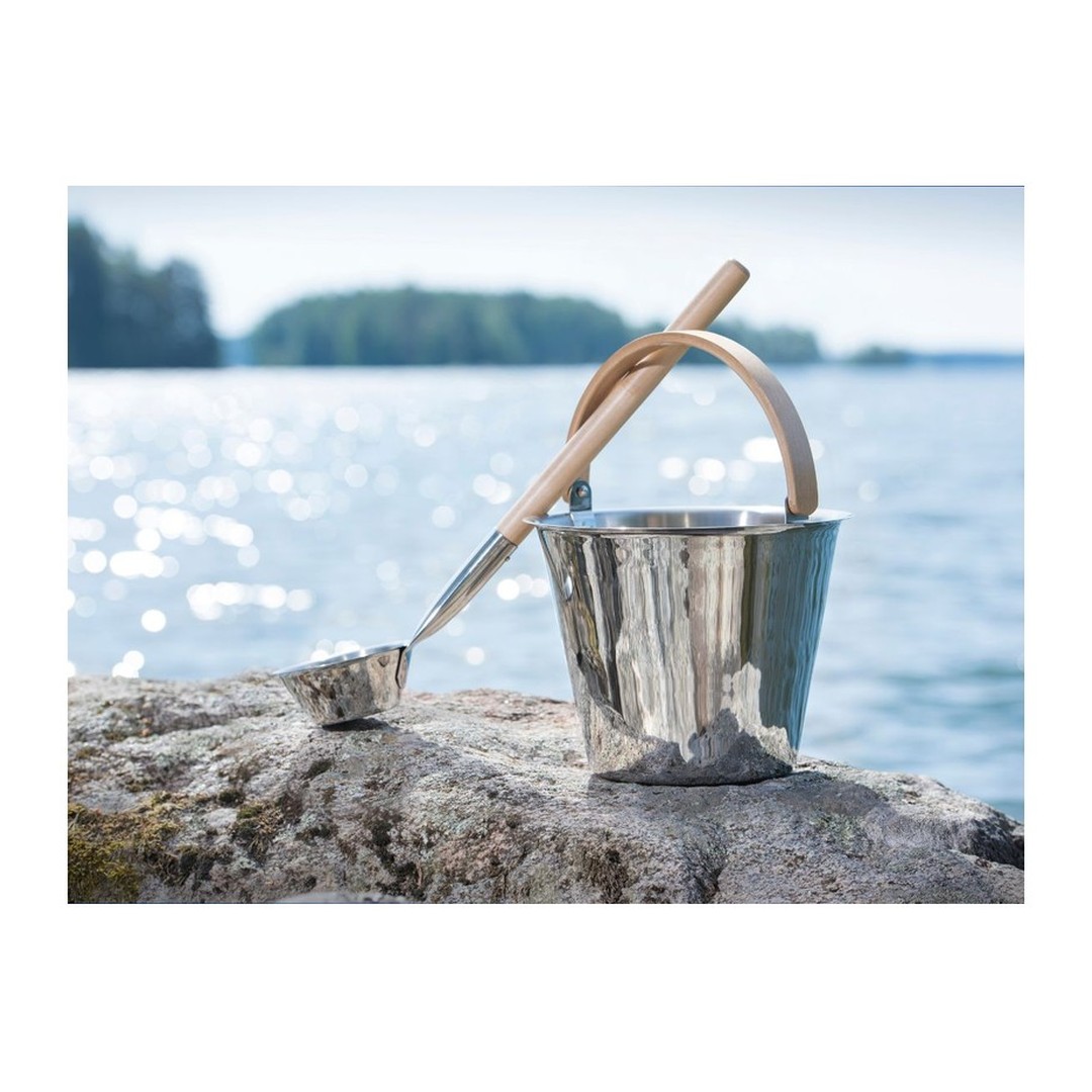 RENTO Saunové vědro hliníkové 5l - přírodní 4