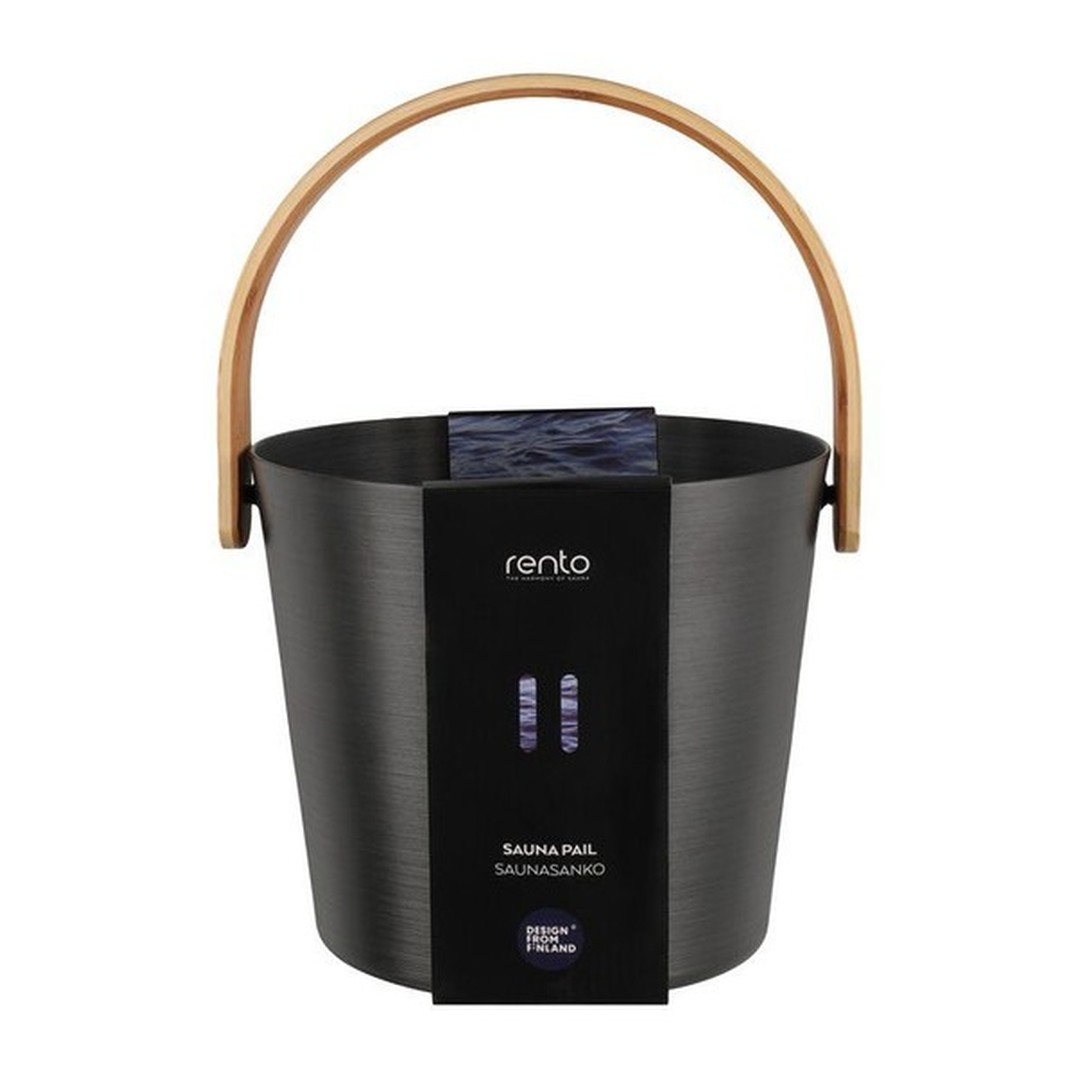 RENTO Saunové vědro hliníkové 5l - černé 5
