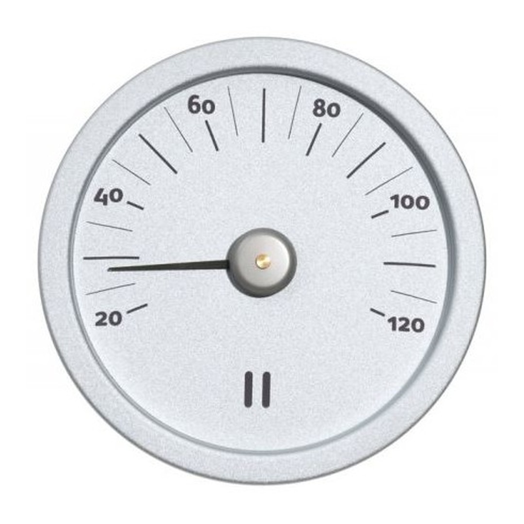 RENTO Teploměr do sauny kulatý - přírodní hliník