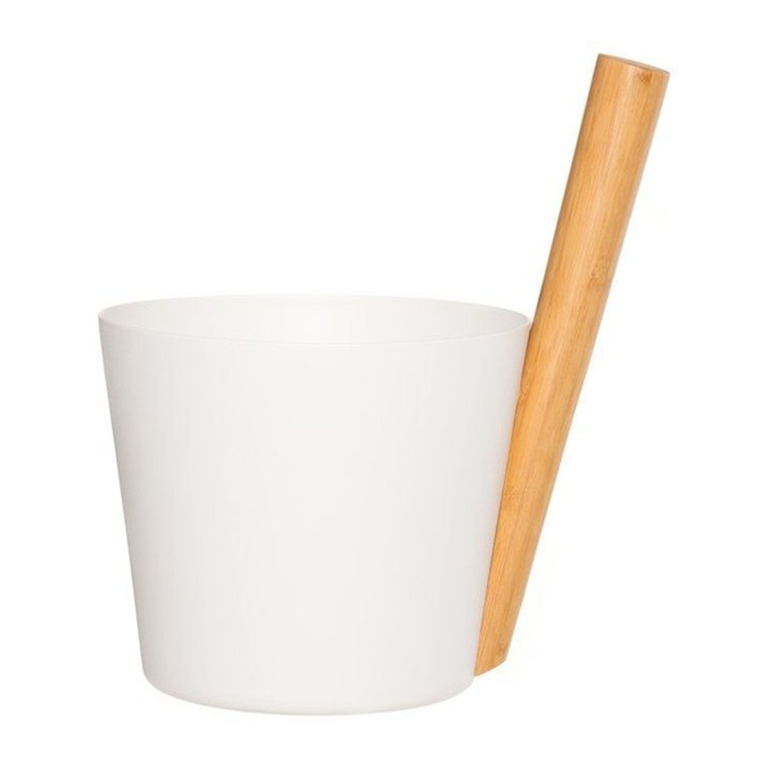 RENTO Saunový kbelík hliníkový - bílý