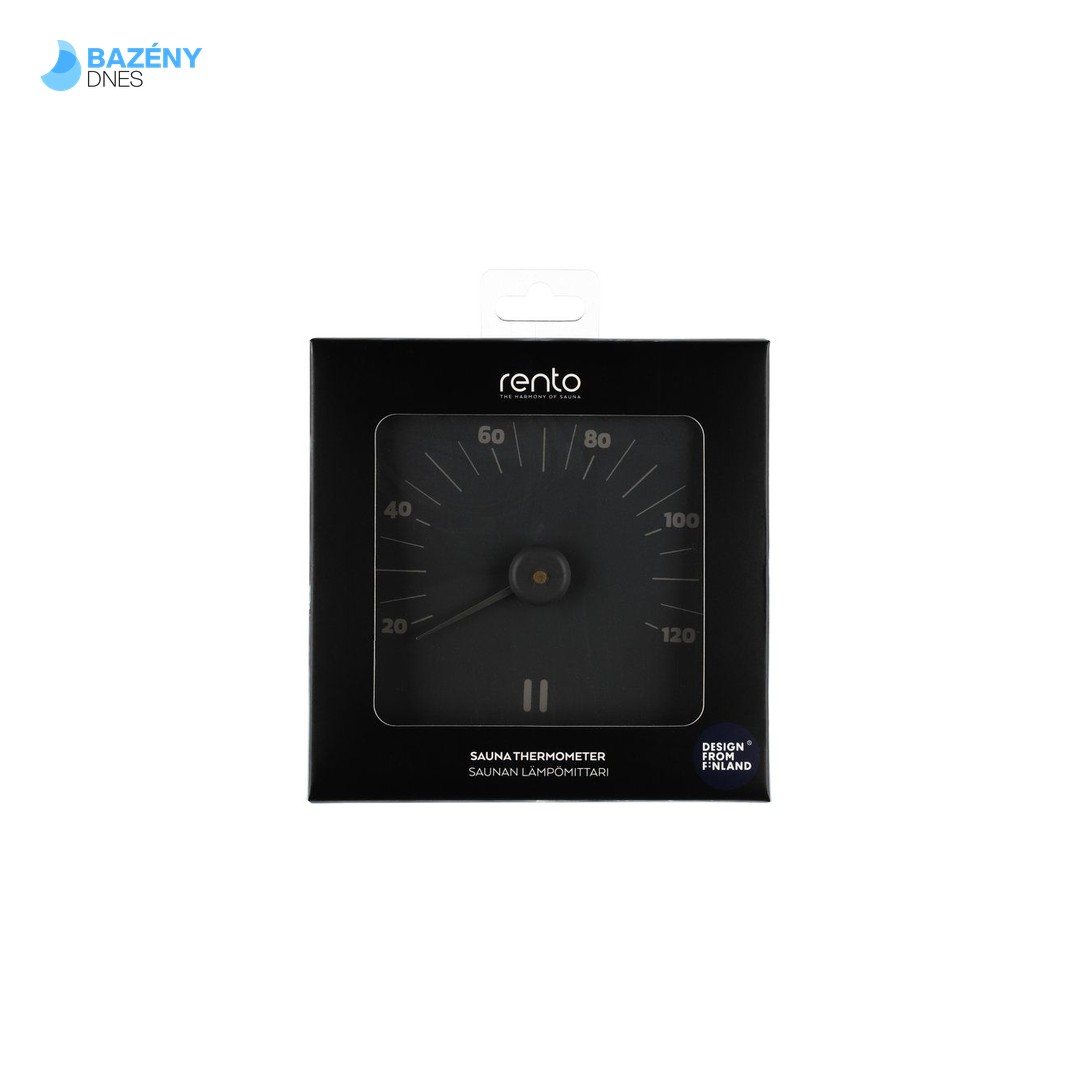RENTO Teploměr do sauny AL - šedý 3