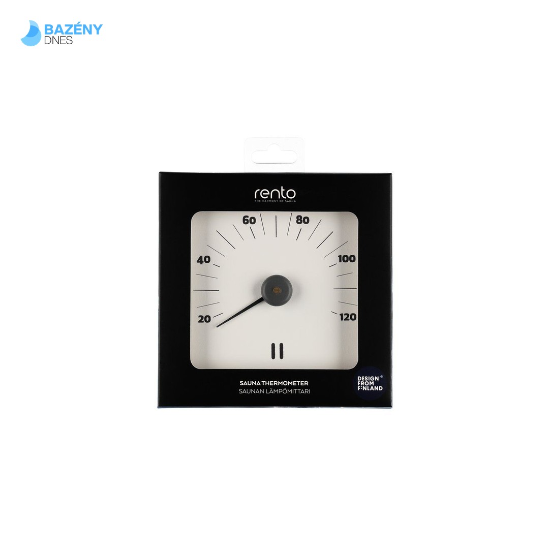 RENTO Teploměr do sauny AL - bílý 3
