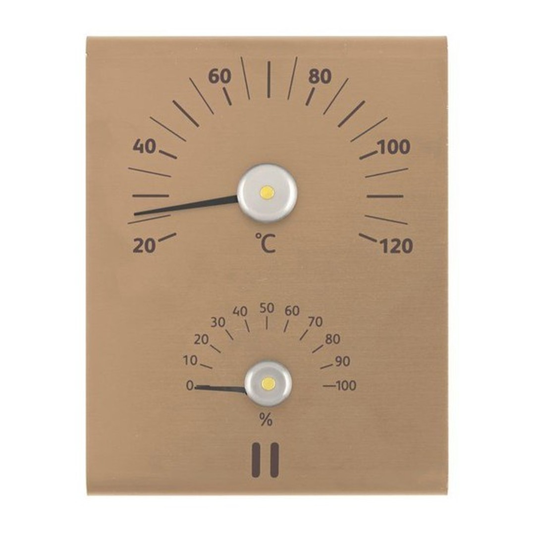 RENTO Teploměr a vlhkoměr AL - šampáň