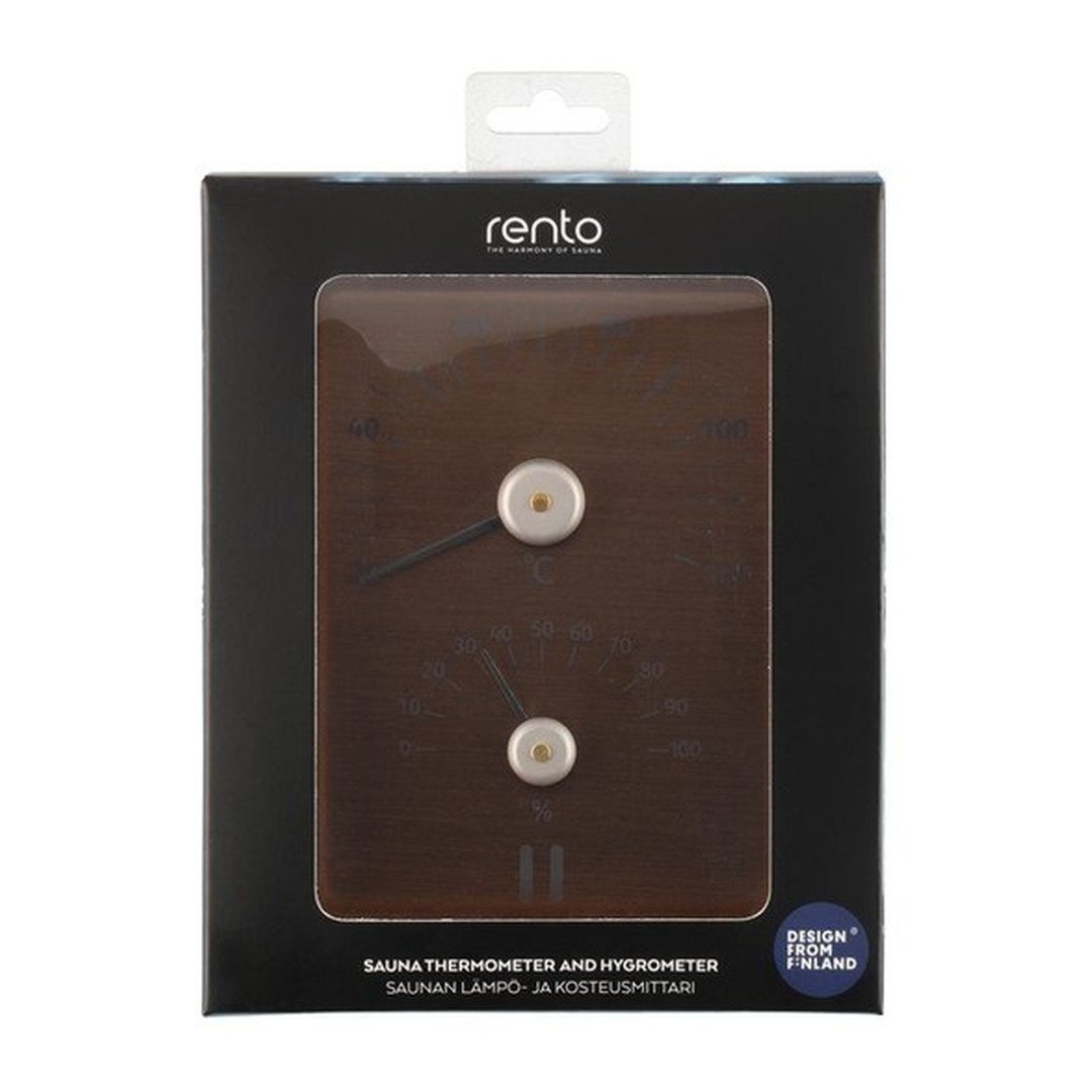 RENTO Teploměr a vlhkoměr AL - šampáň 2