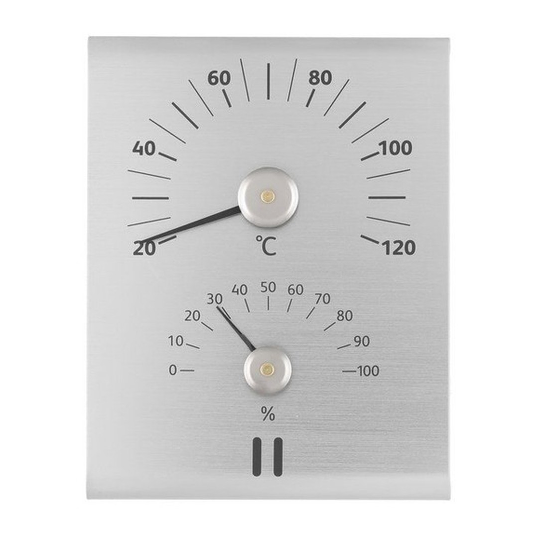 RENTO Teploměr a vlhkoměr AL - přírodní