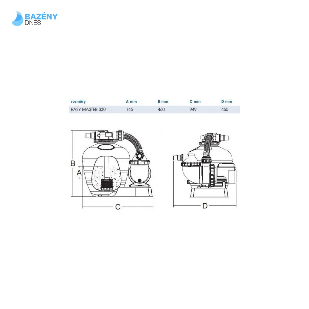 Kompl. písková filtrace HANSCRAFT EASY MASTER 330 ECO 2