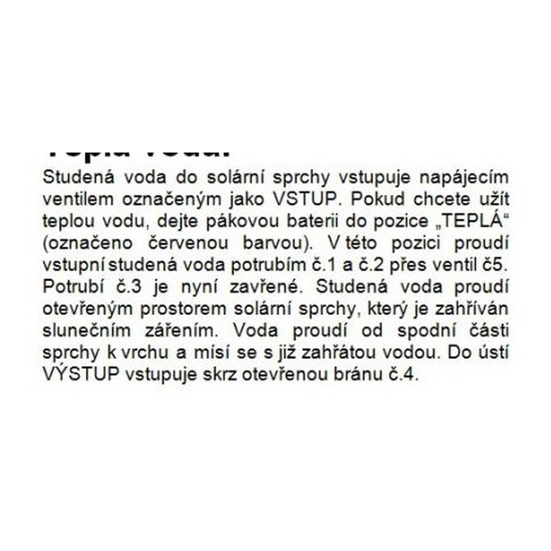 Solární sprcha HANSCRAFT BLUE RAINBOW 2 - 34 l 5