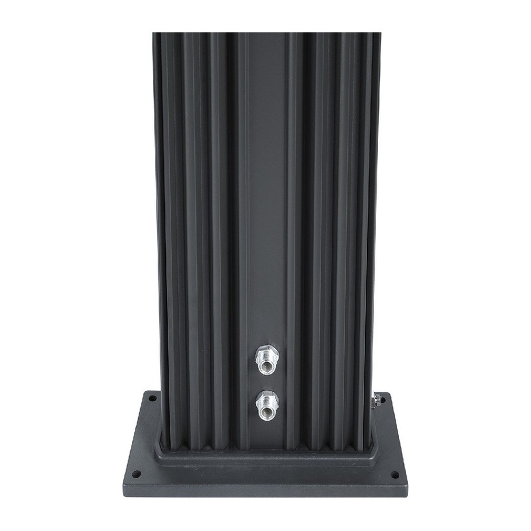 Solární sprcha s ruční sprchou DADA antracit/inox 4