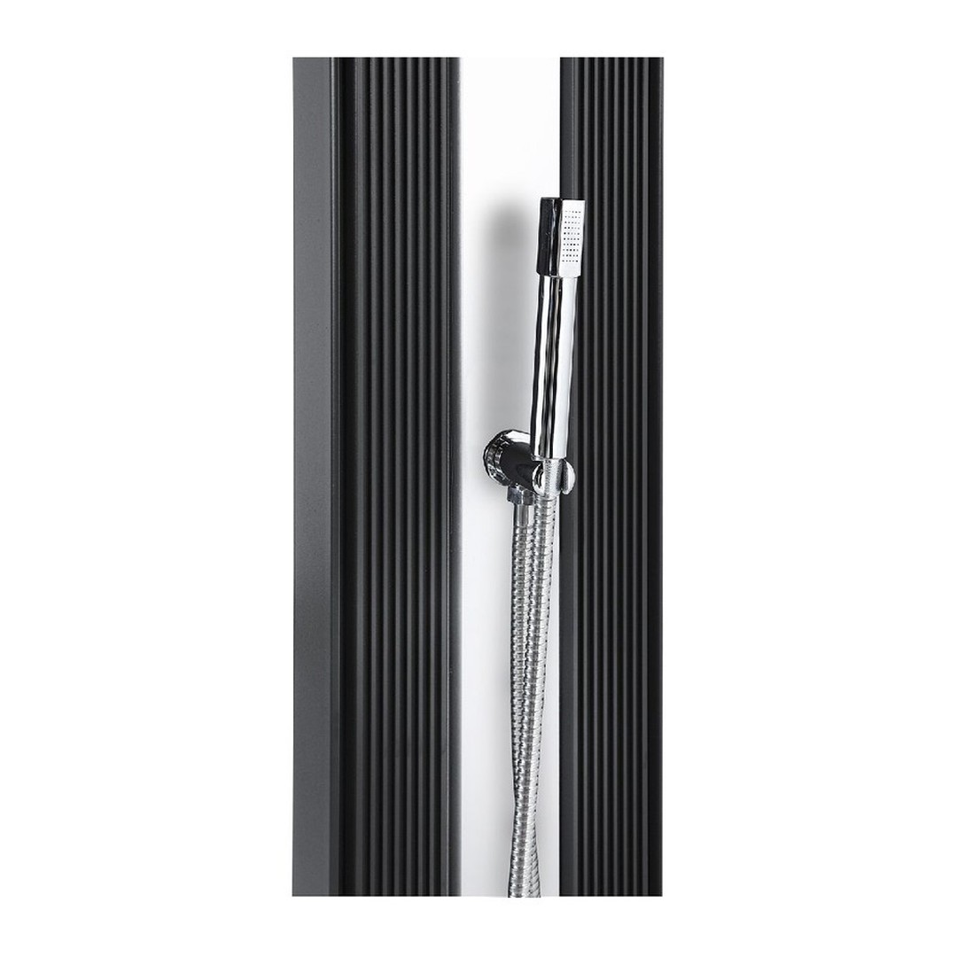 Solární sprcha s ruční sprchou DADA antracit/inox 8