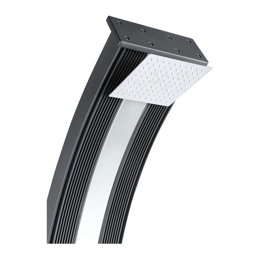 Solární sprcha s ruční sprchou DADA CURVE antracit/inox 3