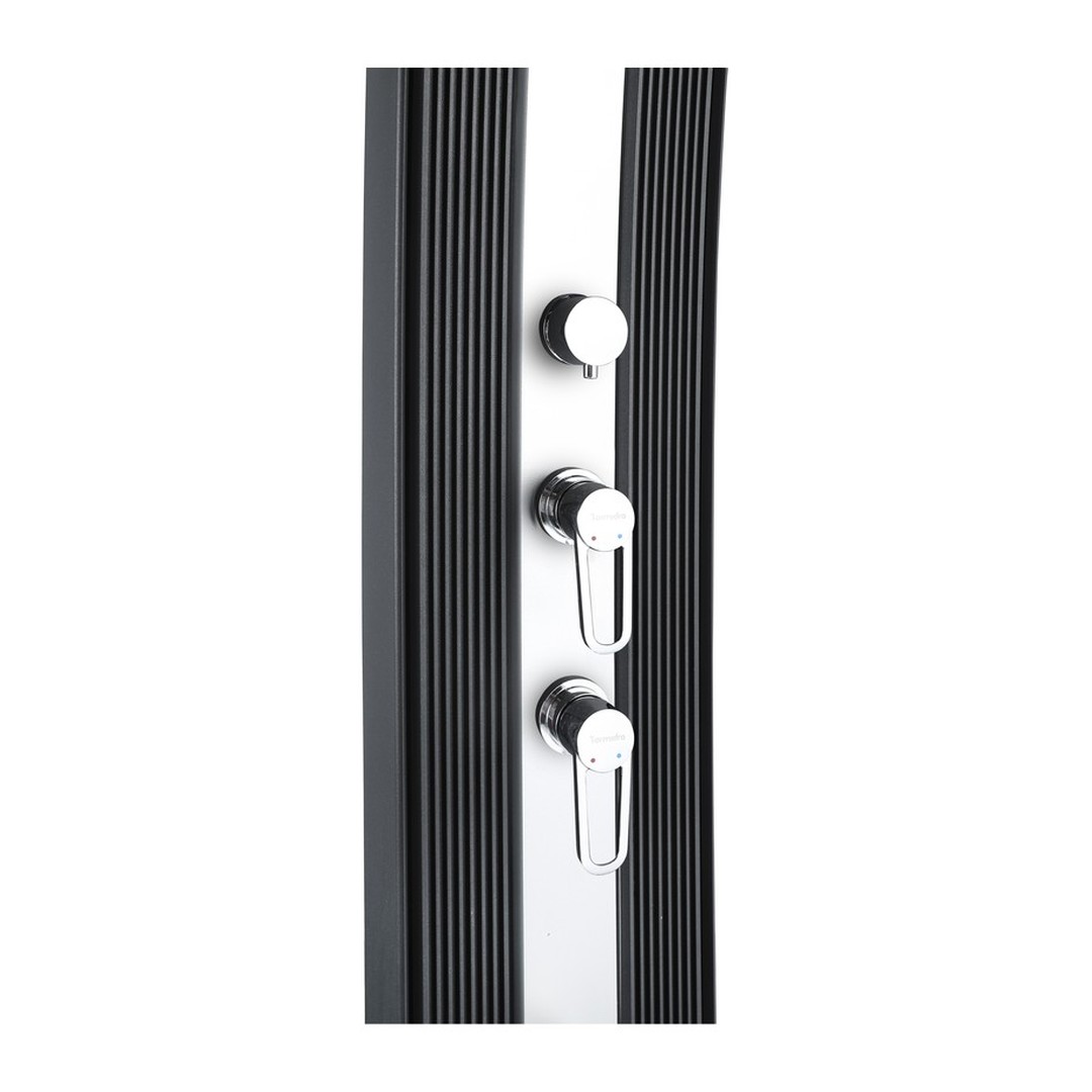 Solární sprcha s ruční sprchou DADA CURVE antracit/inox 5