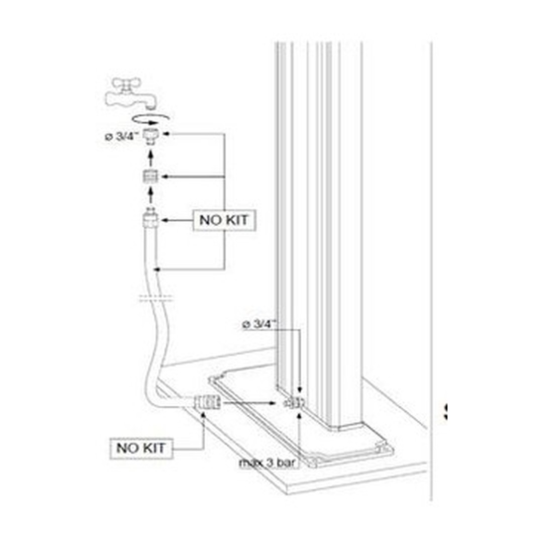 Solární sprcha HAPPY GO černá - 23 l 8