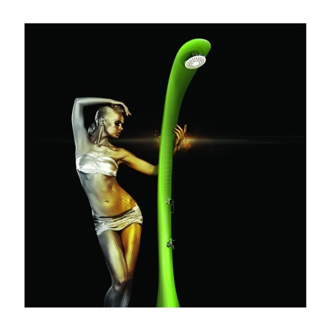 Solární sprcha s oplachem nohou COBRA černá 7