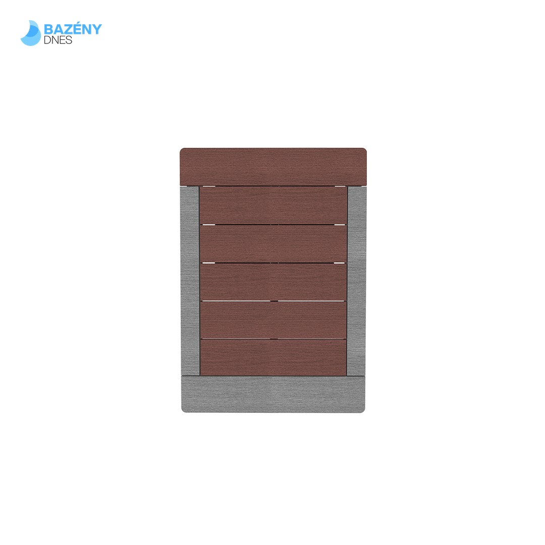 Venkovní sprchový rošt - Tmavě kávová barva