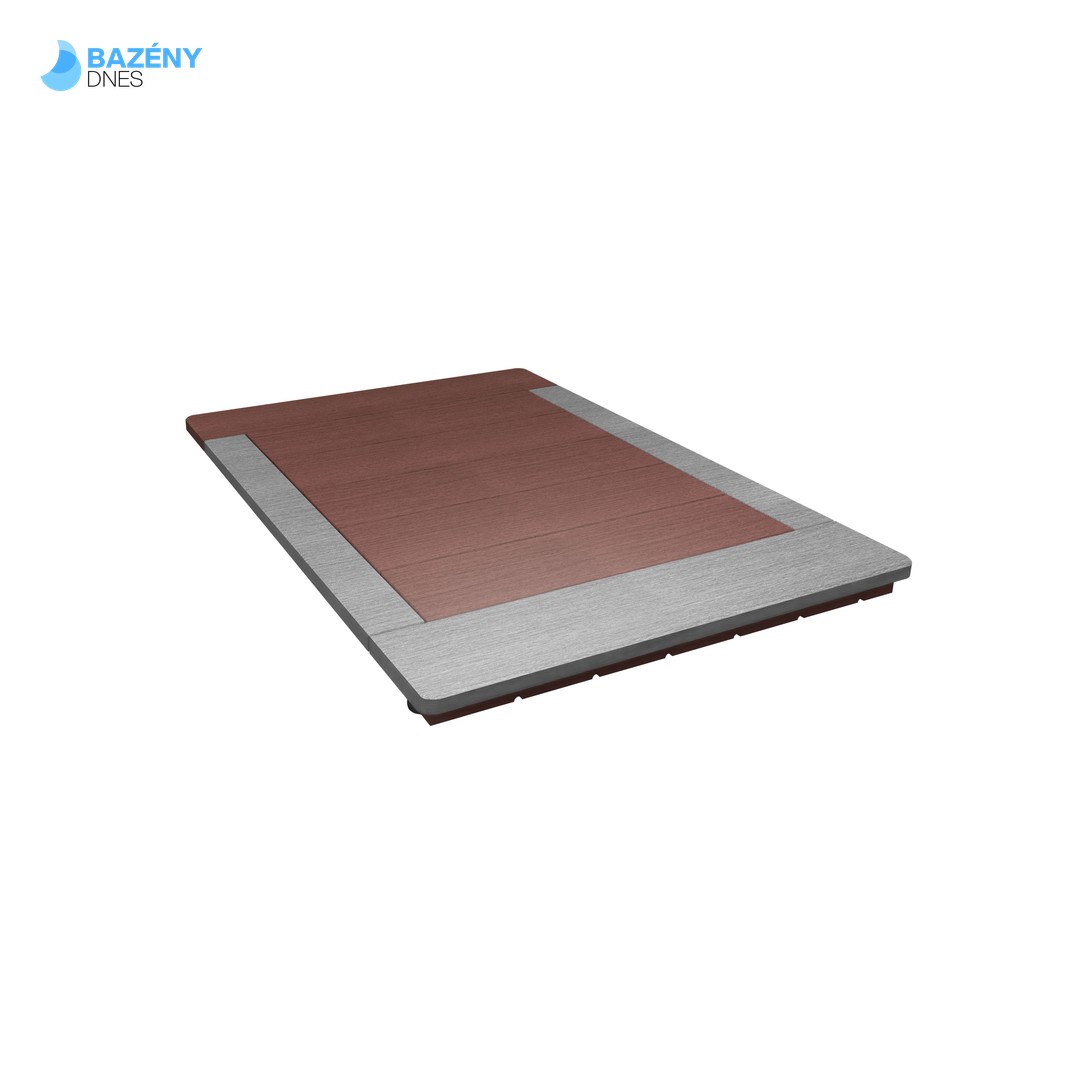 Venkovní sprchový rošt - Tmavě kávová barva 4