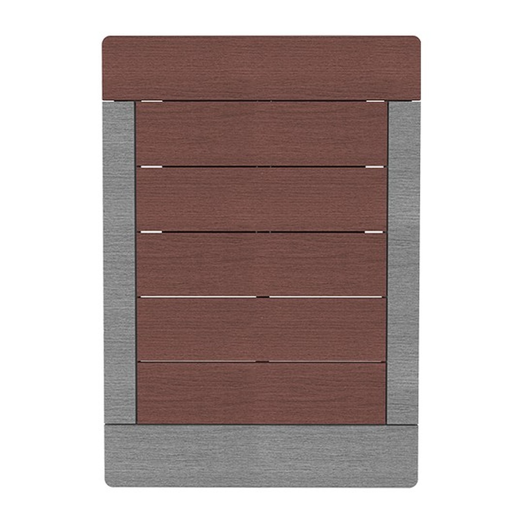 Venkovní sprchový rošt - Tmavě kávová barva