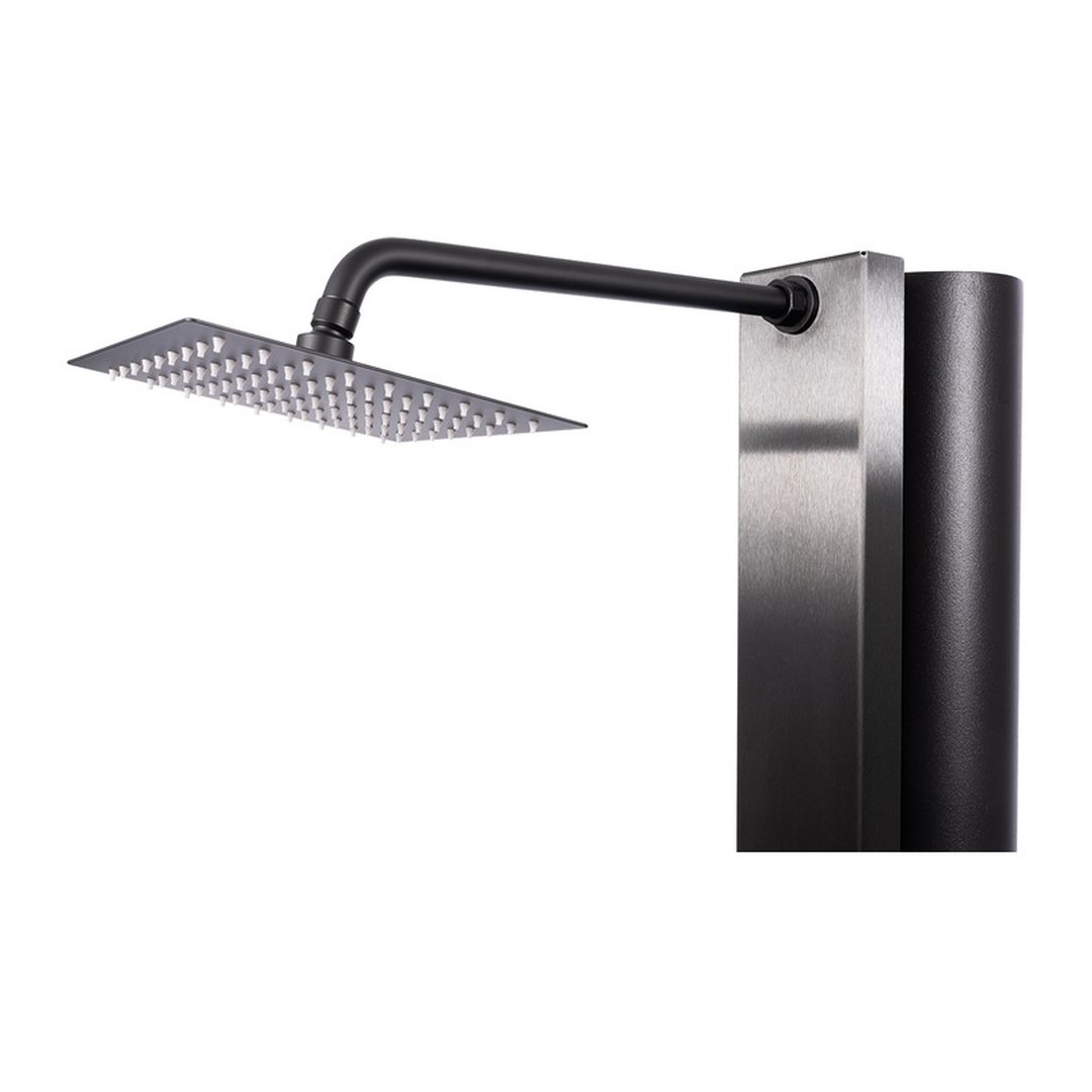 Solární sprcha LUXE DB11 ONYX ČERNÁ s oplachem nohou 2