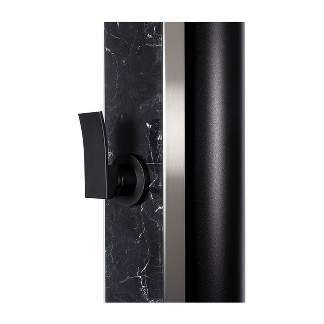 Solární sprcha ATLAS ČERNÉ ZRCADLO s oplachem nohou 3