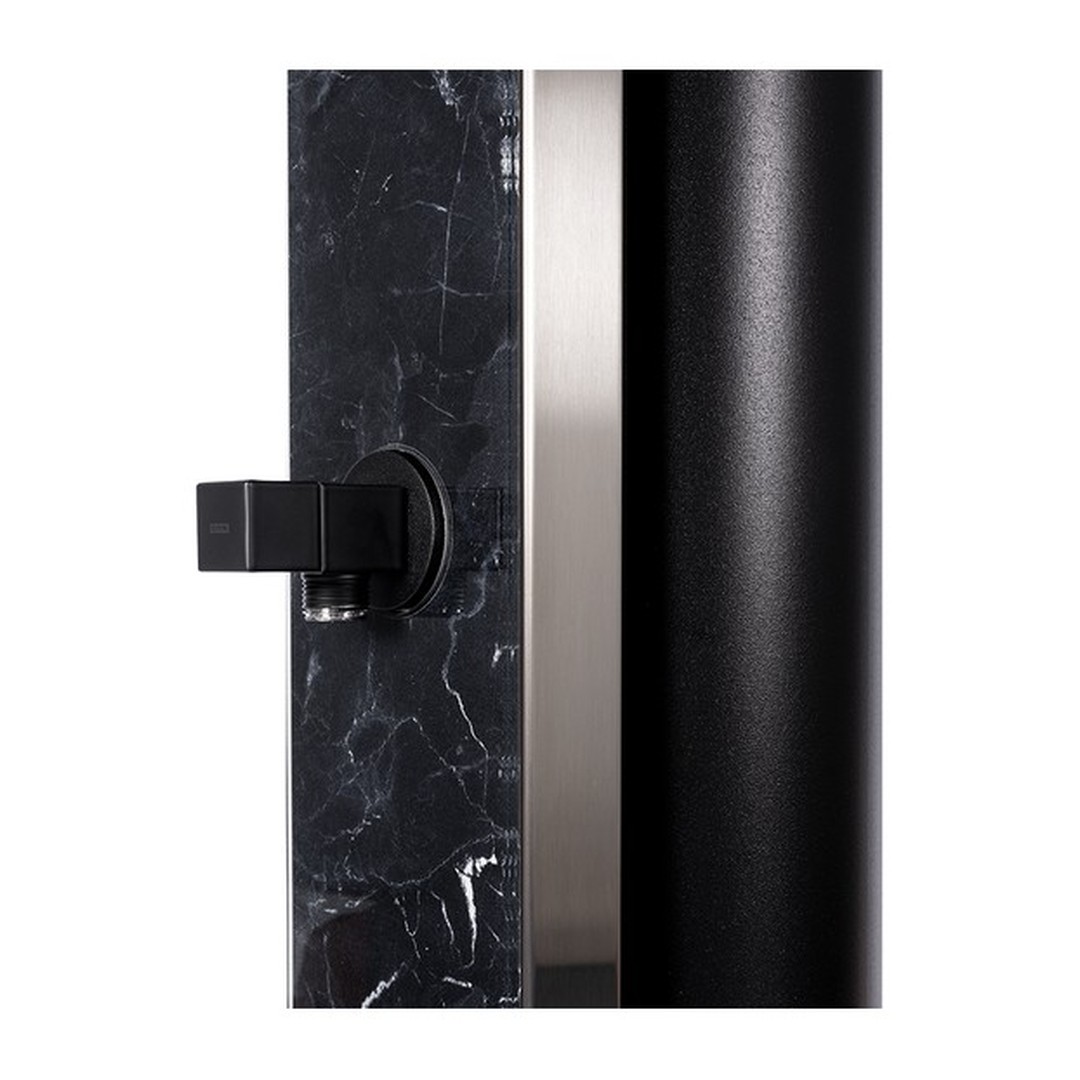 Solární sprcha ATLAS ČERNÉ ZRCADLO s oplachem nohou 4