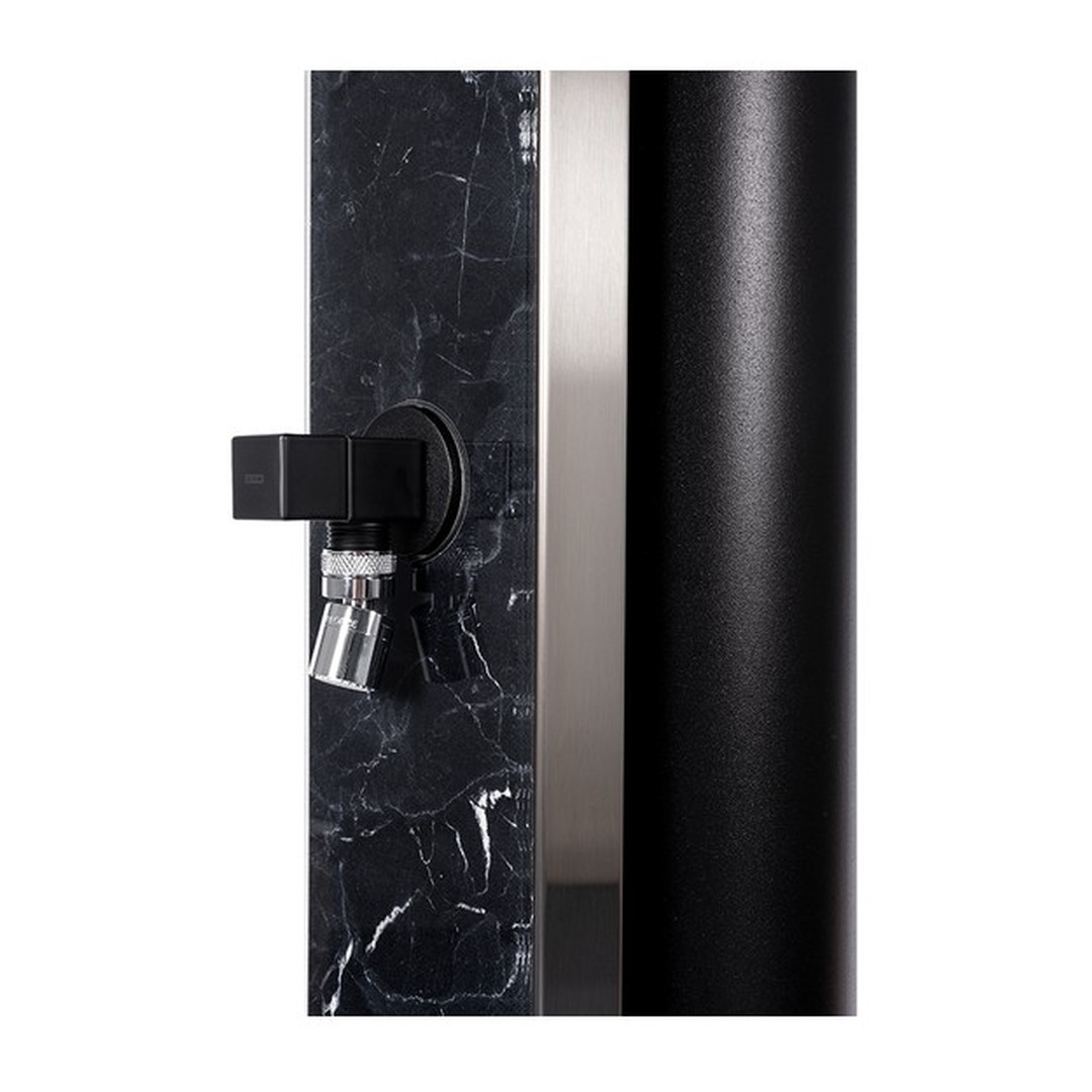 Solární sprcha ATLAS ČERNÉ ZRCADLO s oplachem nohou 5