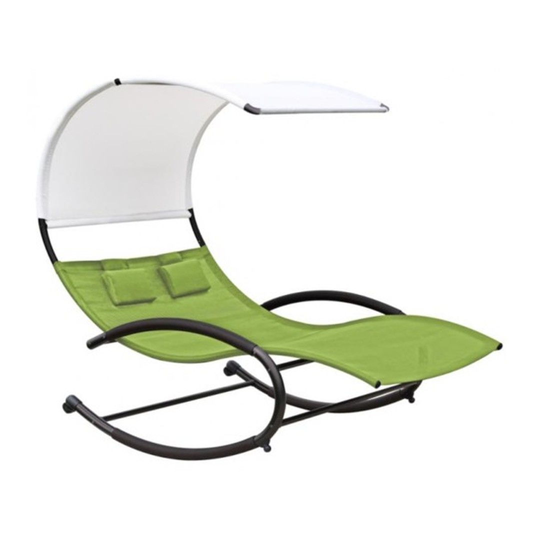Vivere - Double Chaise Rocker # Green Apple