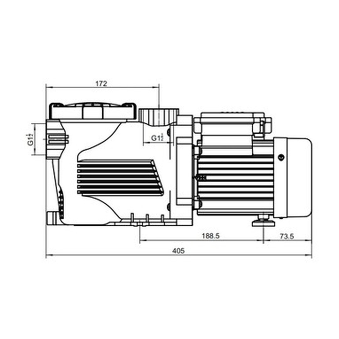Čerpadlo k pískové filtraci CF SFA 8 - 550W 7