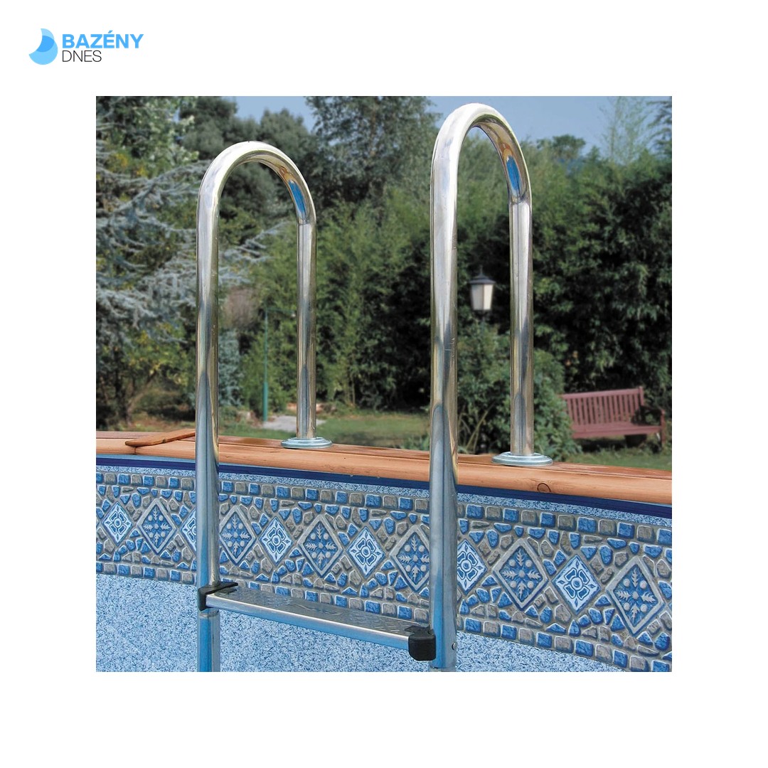 Bazénové schůdky CF (ÚZKÉ) pro zapuštěné bazény s hl. 100 - 120 cm 2