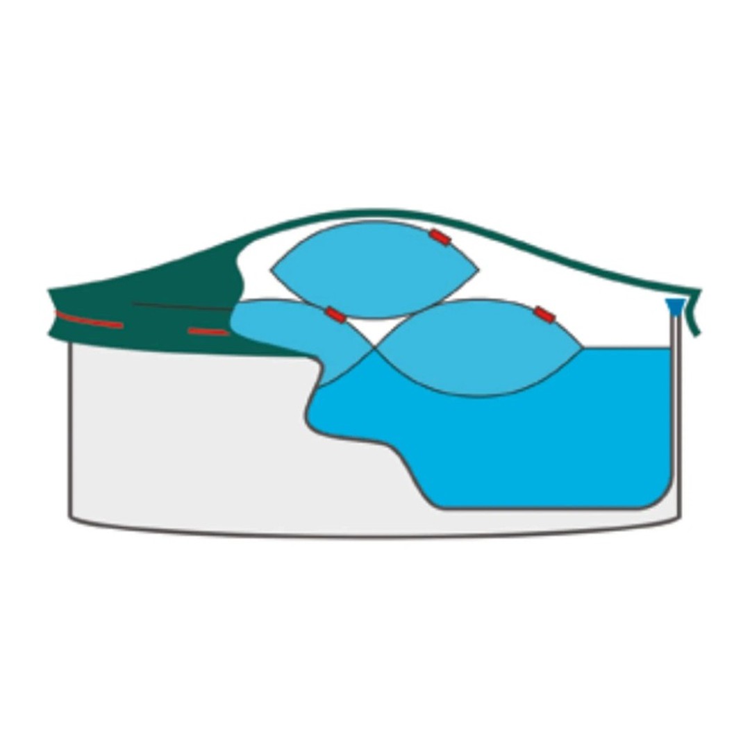 Polštář pod krycí plachtu CF 122x122x44 cm 5