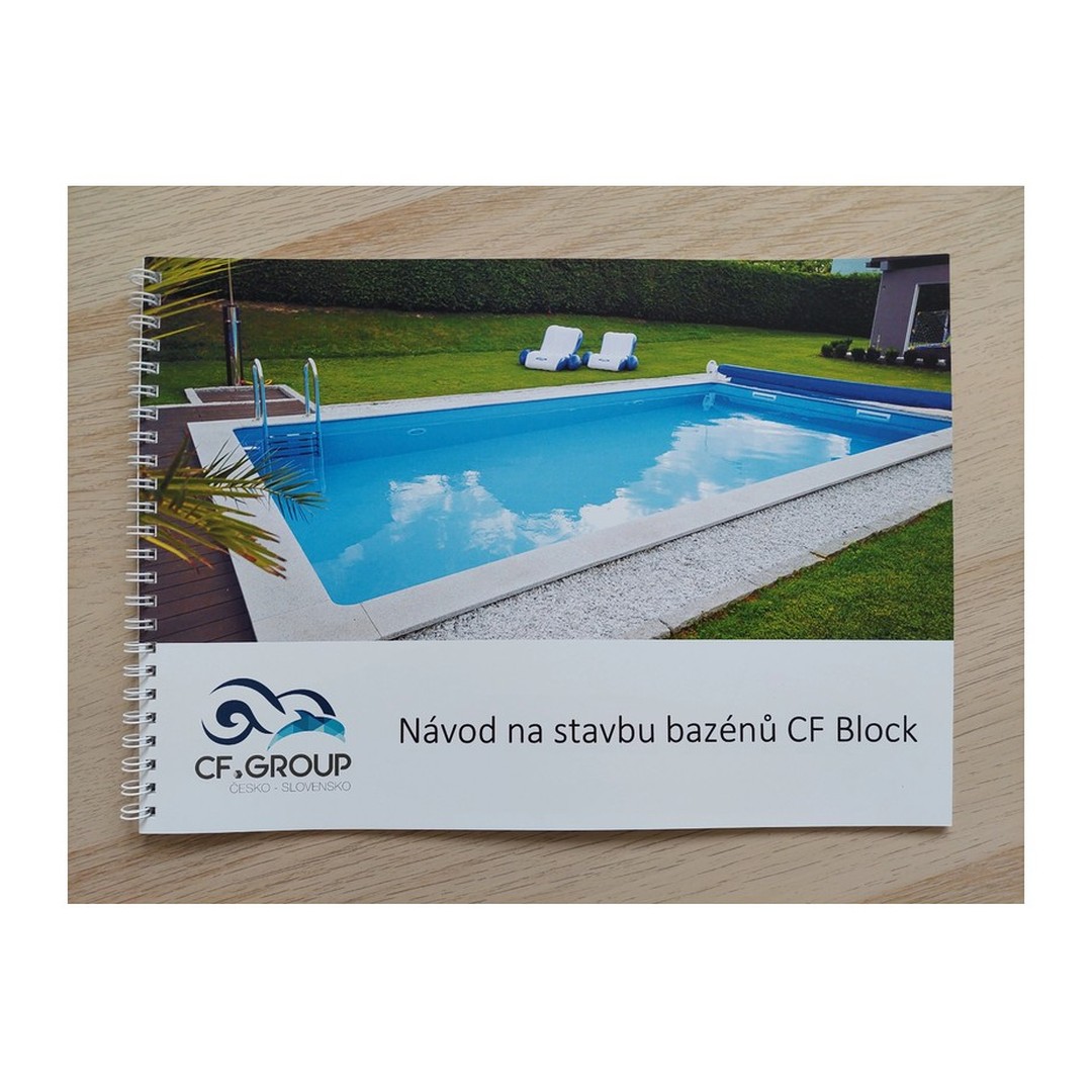 Kompletní bazénový set CF BLOCK 6, 0 x 3, 0 x 1, 5 m / 0, 6 mm - modrá fólie (bazén, filtrace, folie, skimmer) 5