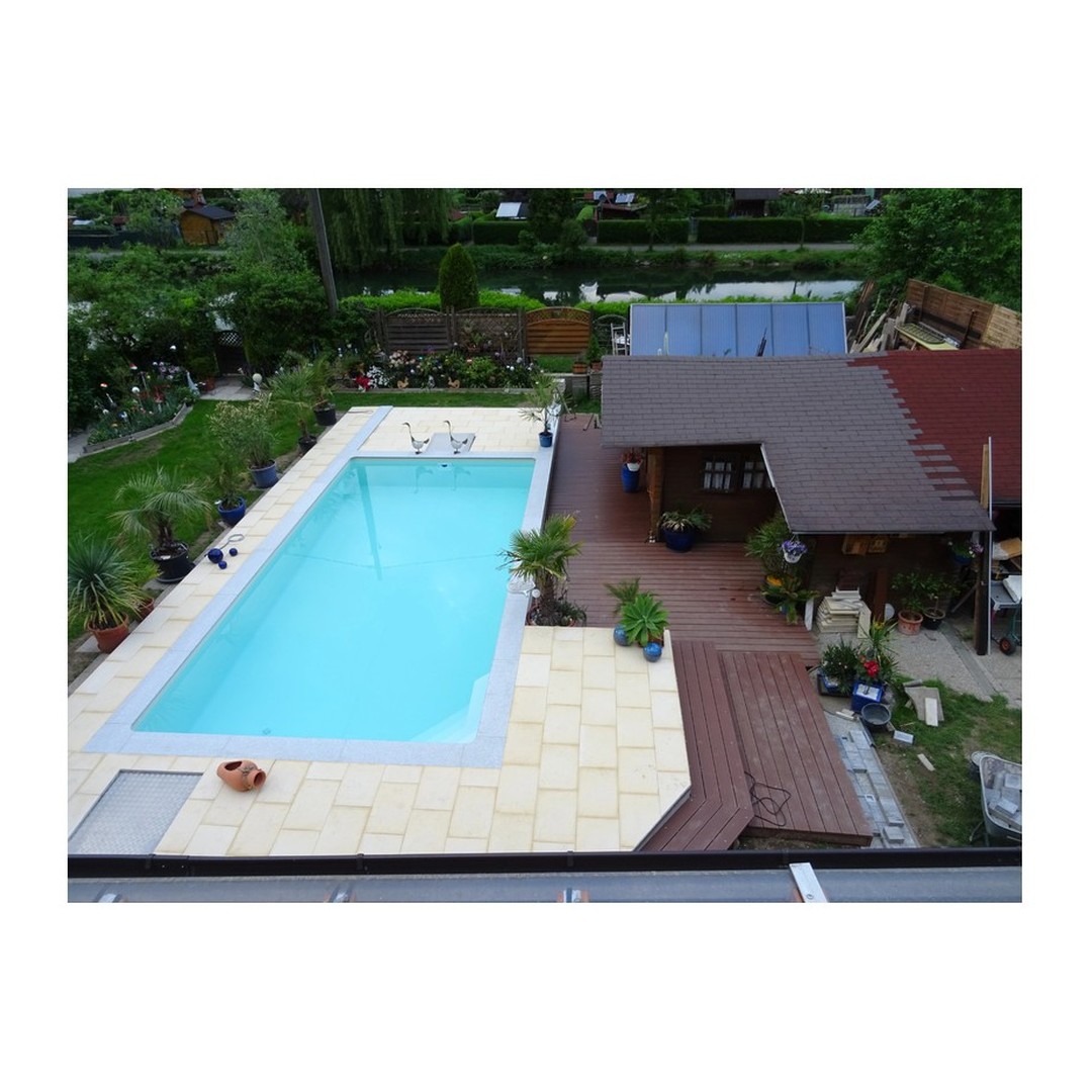 Kompletní bazénový set CF BLOCK DELUXE 6, 0 x 3, 0 x 1, 5 m / 0, 8 mm - šedá fólie (bazén, premiová filtrace, folie, skimmer) 4