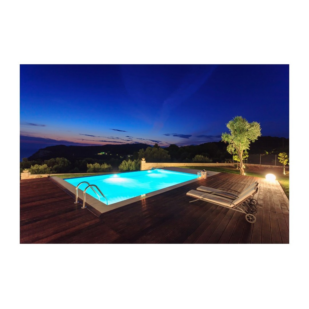 Kompletní bazénový set CF BLOCK DELUXE 6, 0 x 3, 0 x 1, 5 m / 0, 8 mm - šedá fólie (bazén, premiová filtrace, folie, skimmer)