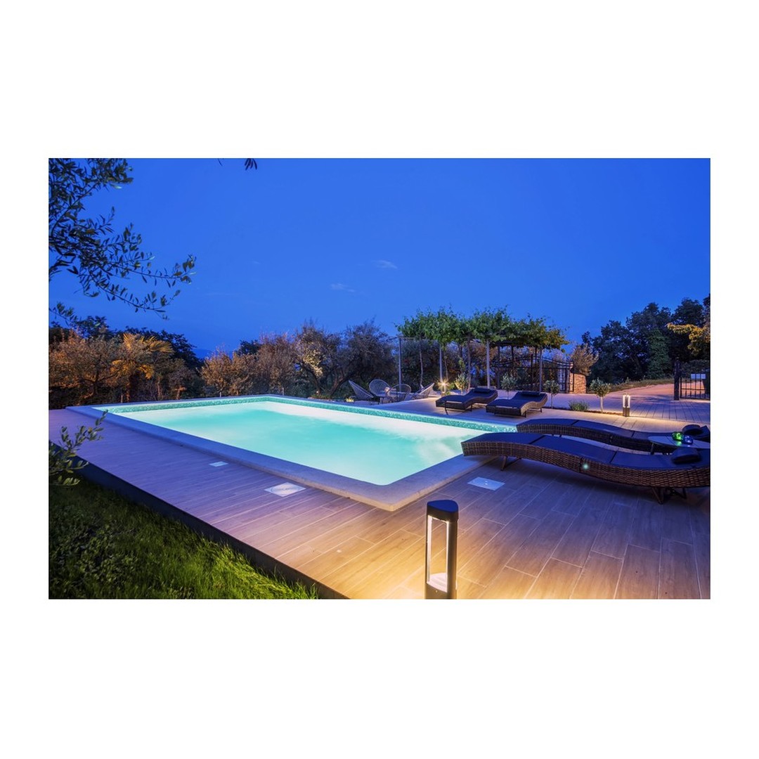 Kompletní bazénový set CF BLOCK DELUXE 7, 0 x 3, 5 x 1, 5 m / 0, 8 mm - šedá fólie (bazén, premiová filtrace, folie, skimmer) 2