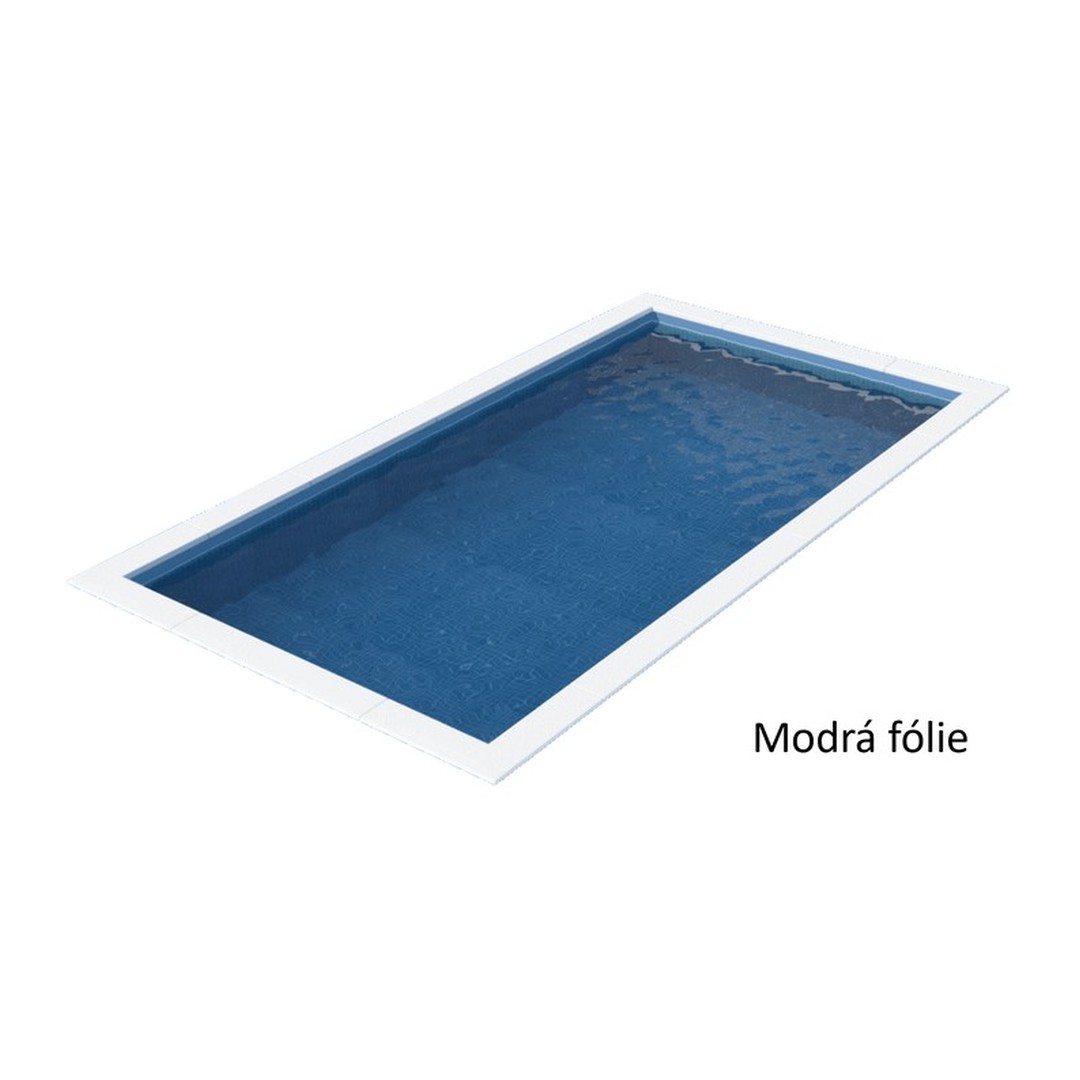 Kompletní bazénový set CF BLOCK DELUXE 7, 0 x 3, 5 x 1, 5 m / 0, 8 mm - šedá fólie (bazén, premiová filtrace, folie, skimmer) 10