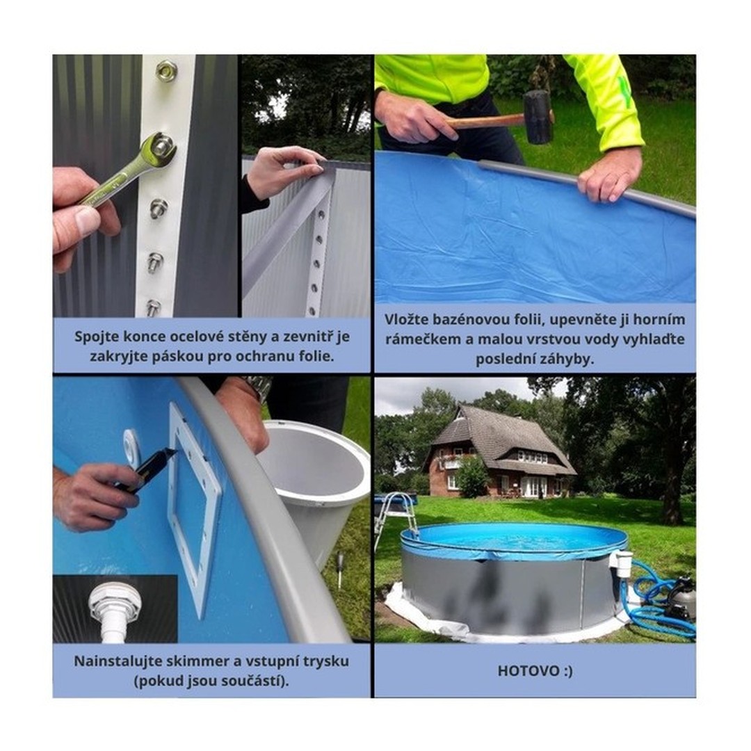 Bazén CF ANTRAZIT/Sand – samotný bazén 350 x 90 cm 8