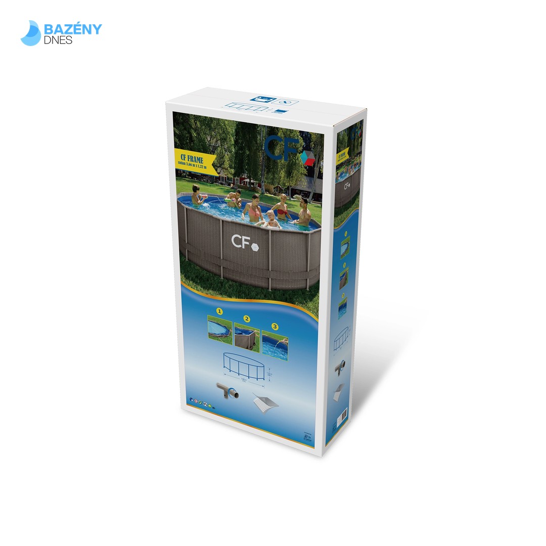 Bazén CF FRAME ratan - 366 x 122 cm 7