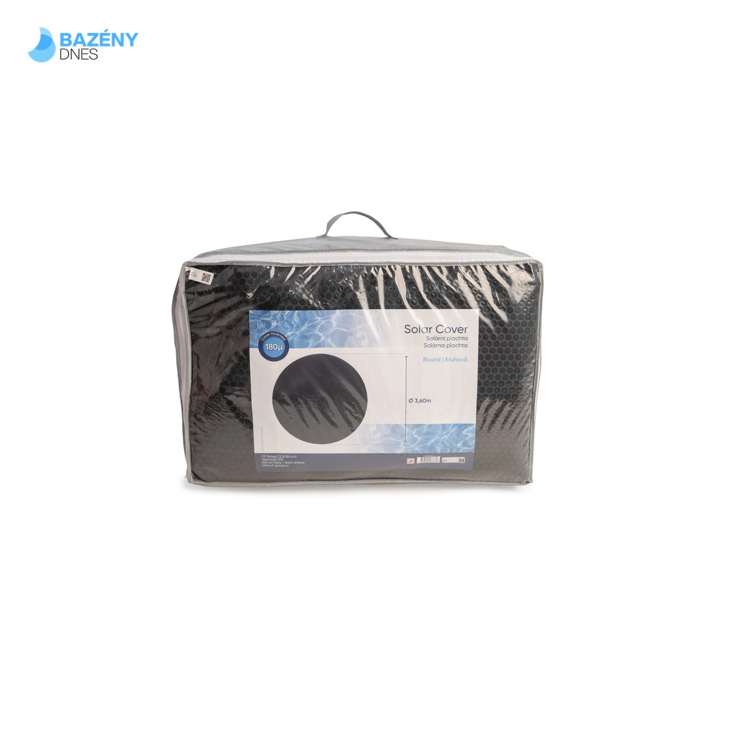 Solární plachta CF pro bazény s průměrem hladiny 3, 6 m ČERNÁ 3