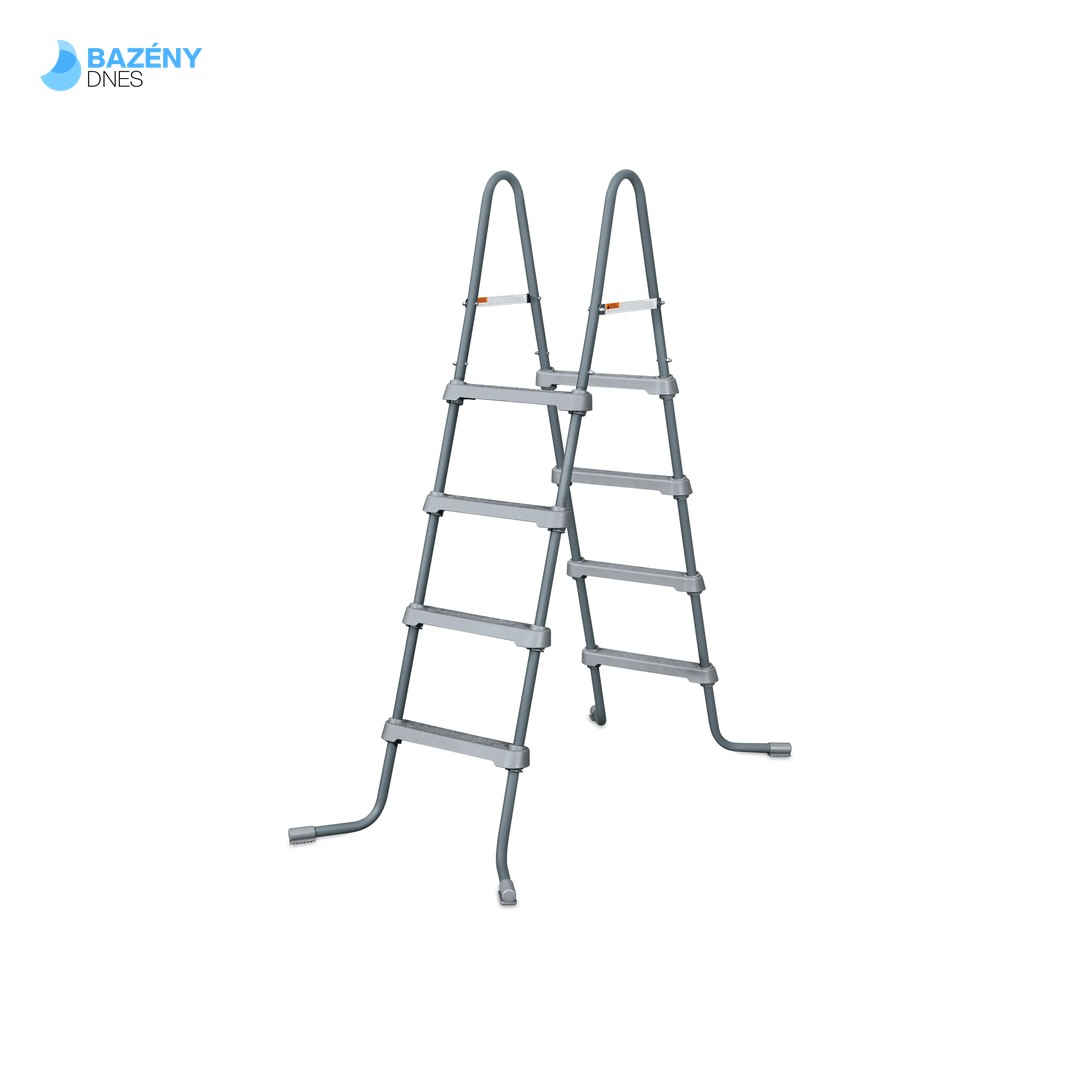 Bazénové schůdky CF pro nadzemní bazény 1, 32 m - šedivé