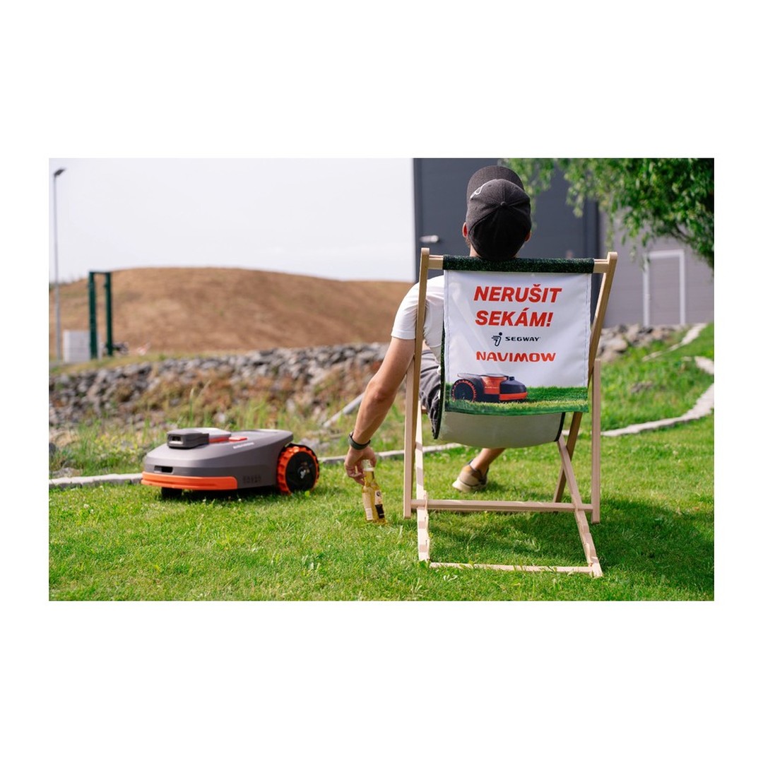 Plážové lehátko "Nerušit, sekám!" 3