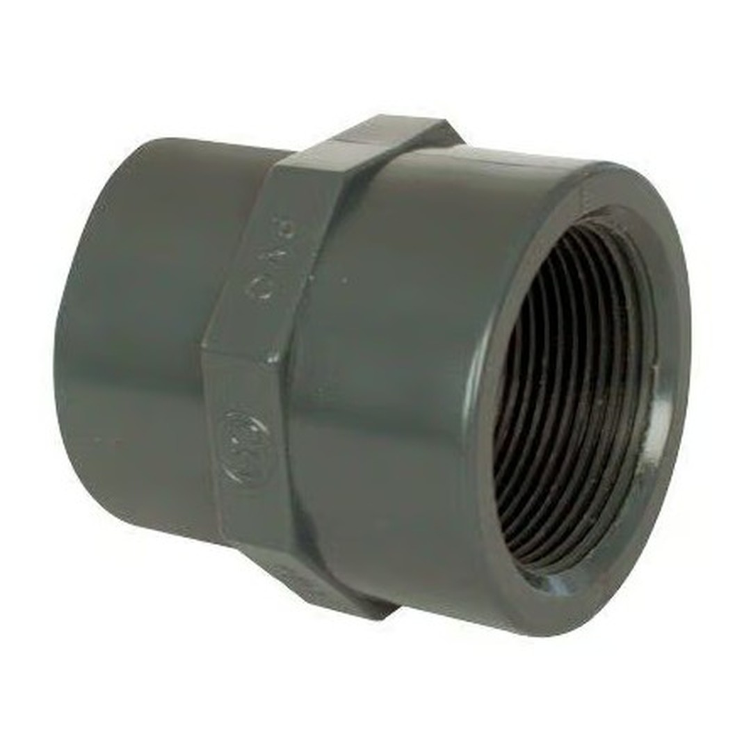 PVC tvarovka - Mufna přechod. red. 63 - - 50 x 2“ int.