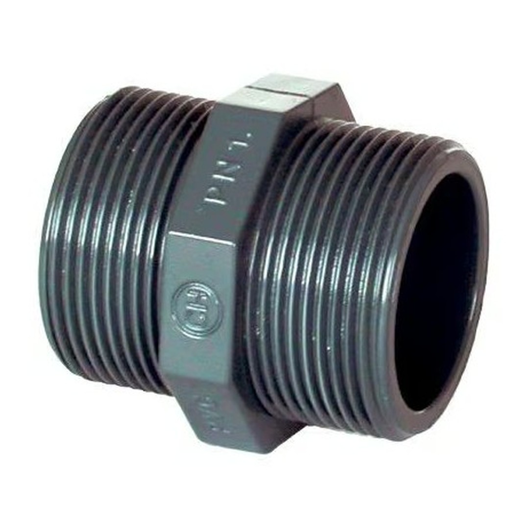 PVC tvarovka - Dvojnipl 1/2“ ext.