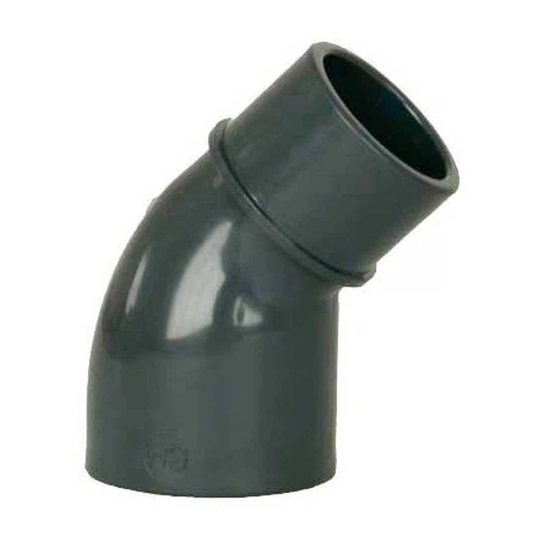 PVC tvarovka - Úhel 45° 63 int. x 63 ext.