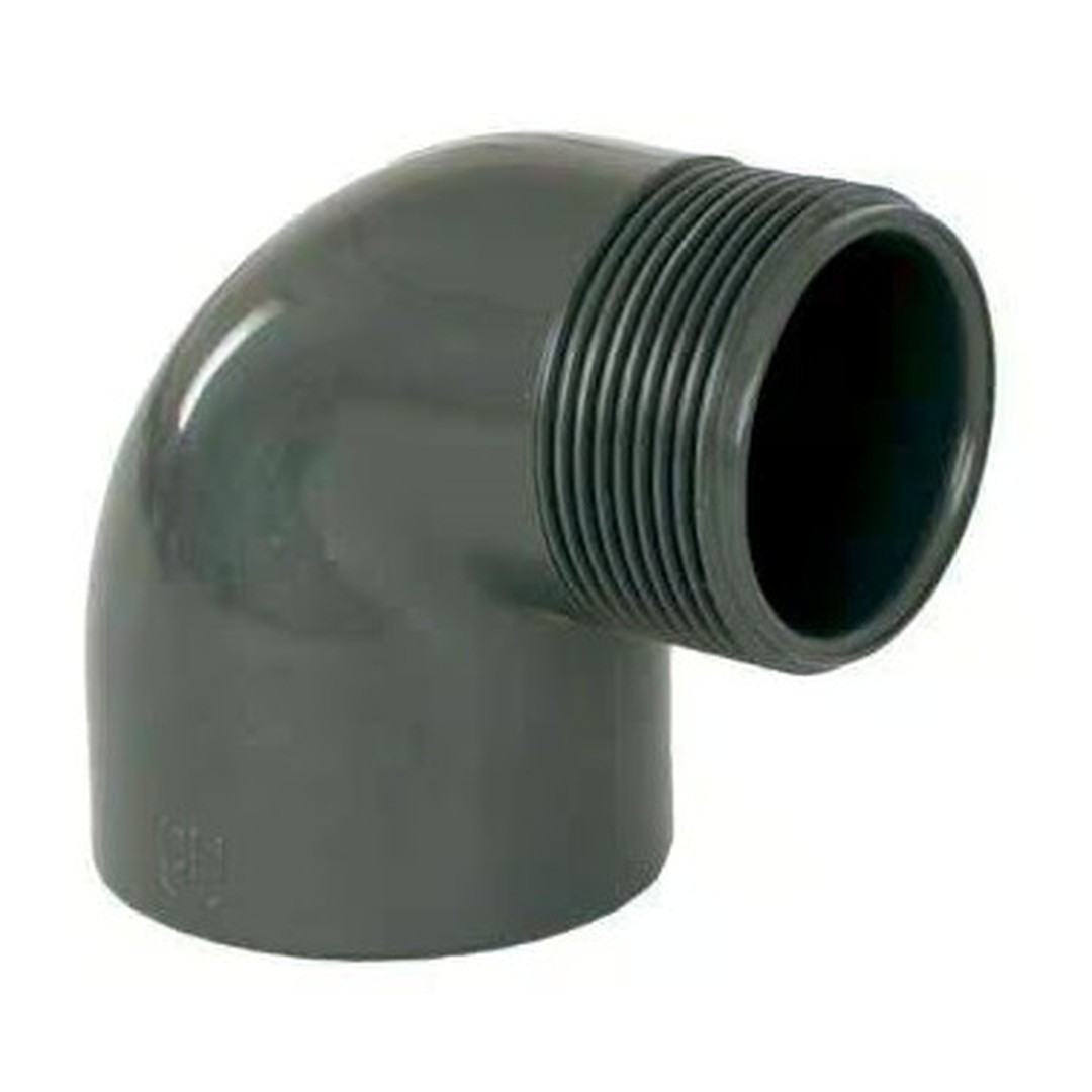 PVC tvarovka - Úhel 90° 63 x 2“ ext.