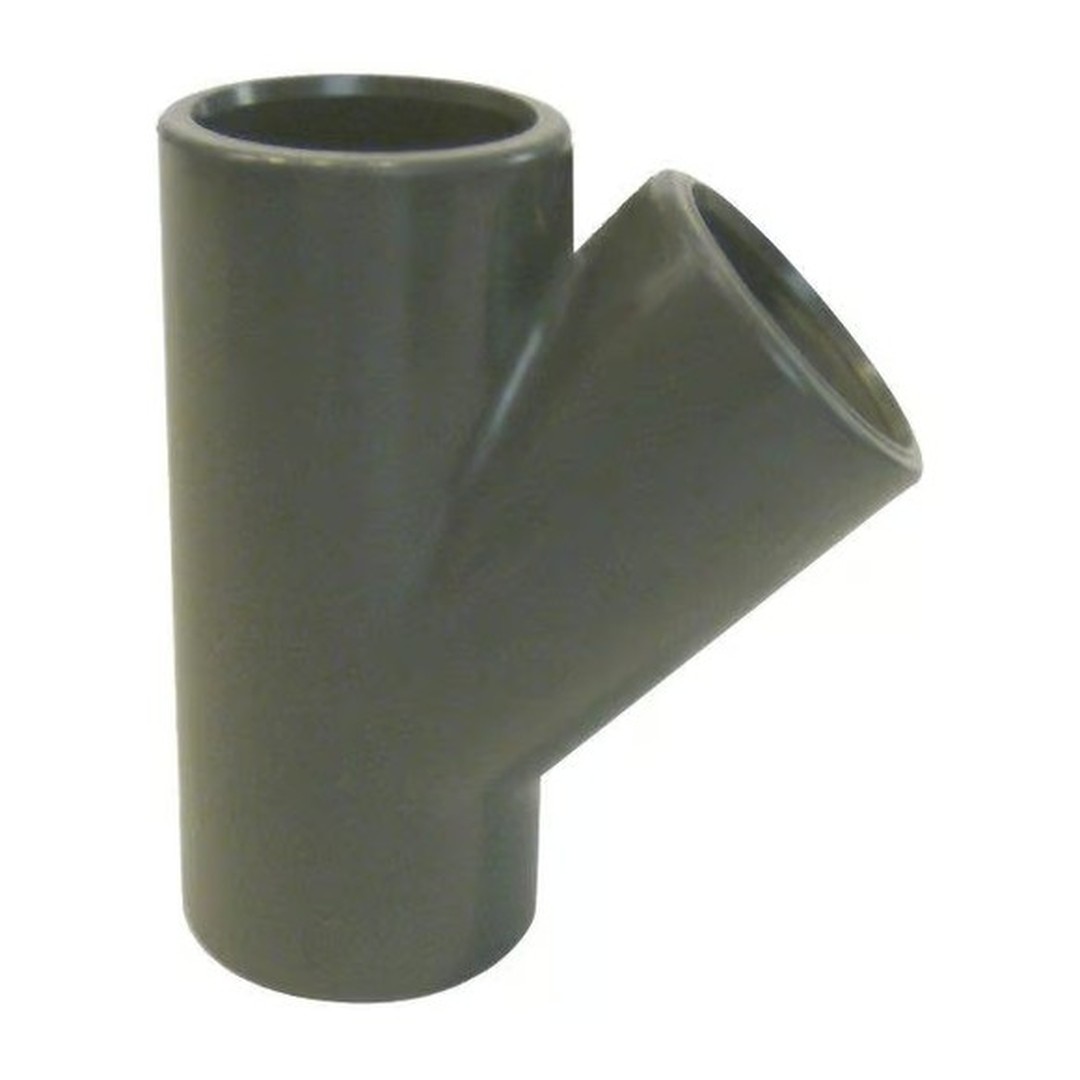 PVC tvarovka - T - kus 45° 63 mm