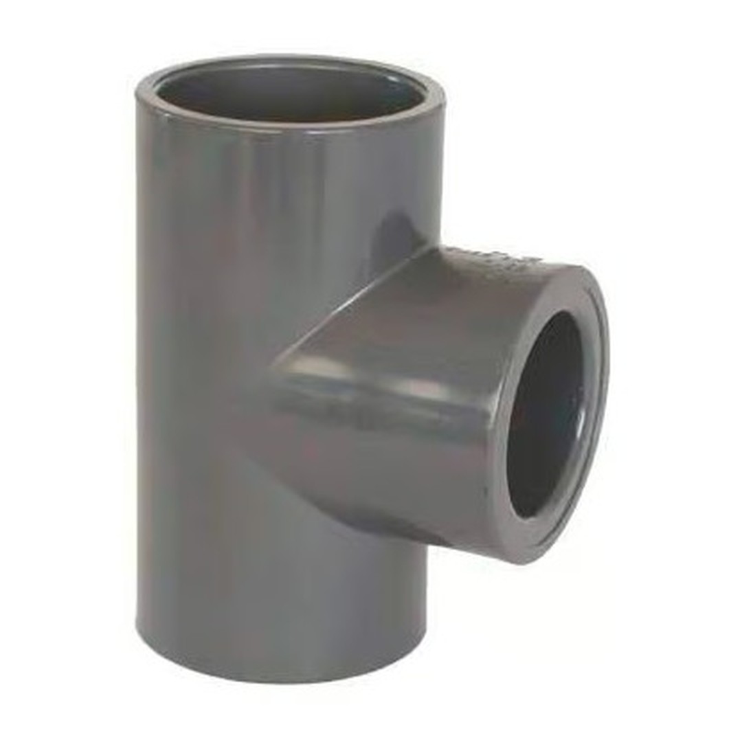 PVC tvarovka - T - kus 90° redukovaný 75 x 50 mm