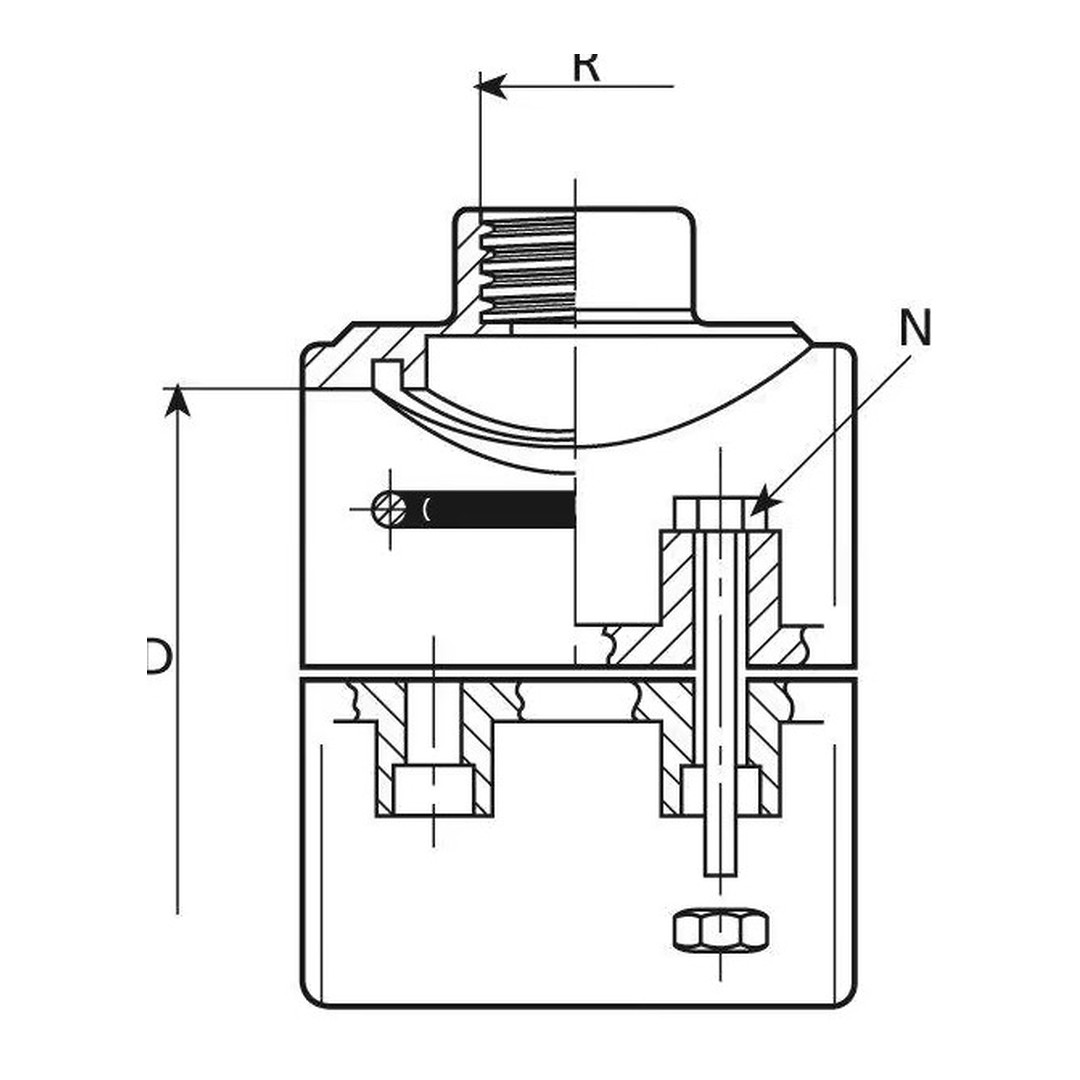 Tvarovka - Navrtávací díl 50 x 1/2“ int. 2