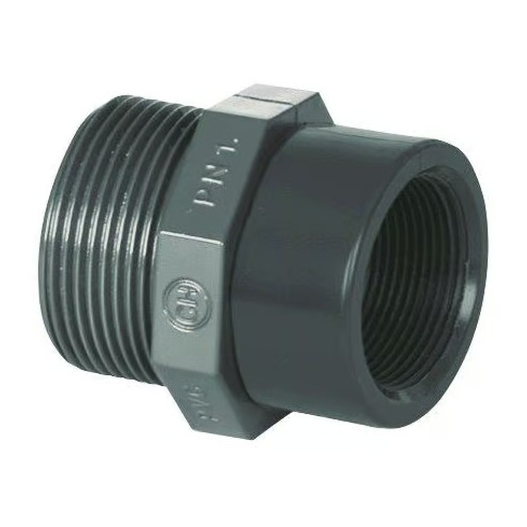 PVC tvarovka - Redukce 1/2“ ext. x 3/8“ int.