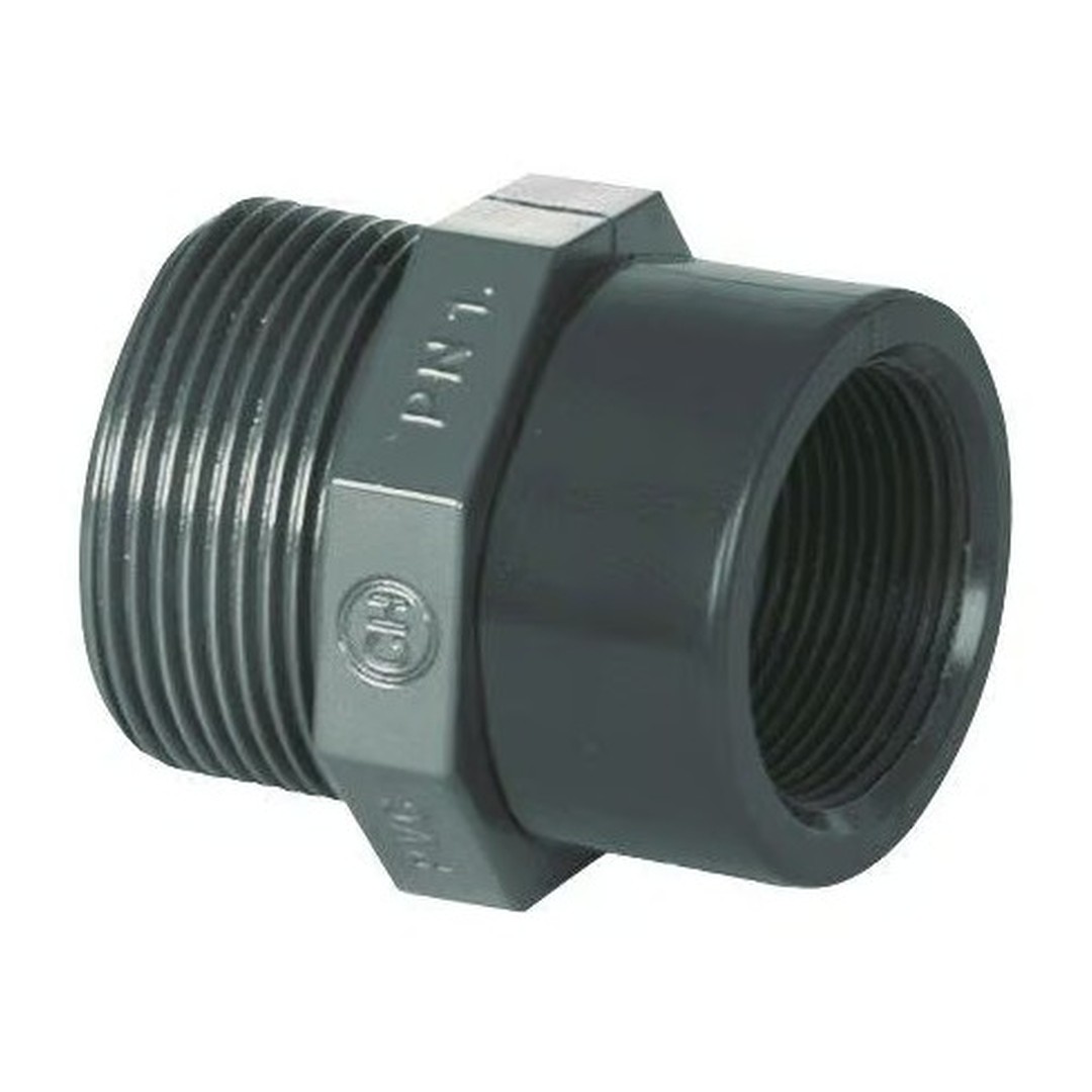 PVC tvarovka - Redukce 1 1/2“ ext. x 1/2“ int.