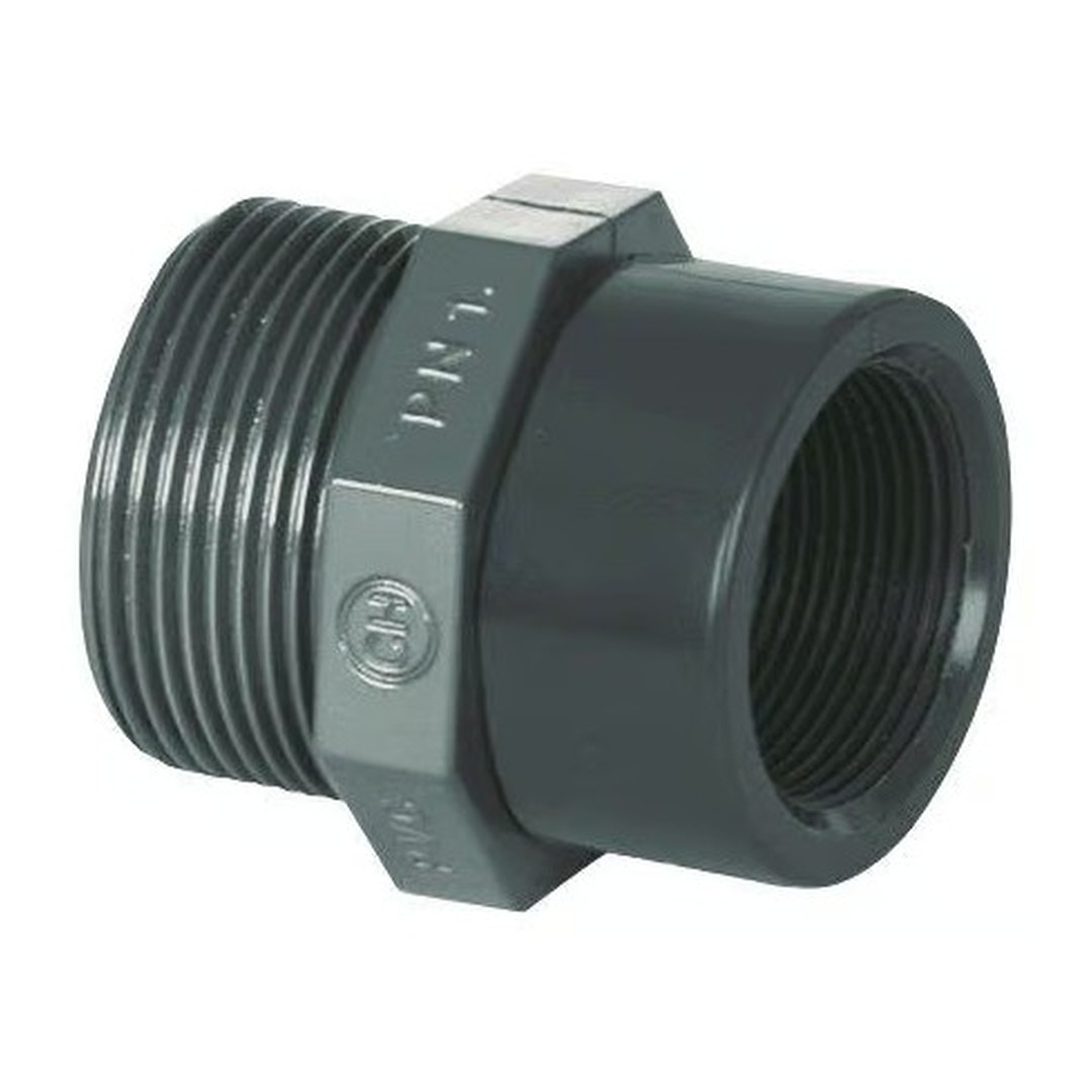 PVC tvarovka - Redukce 1 1/2“ ext. x 3/4“ int.